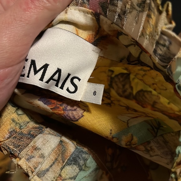 Matilde Pleat Shirtdress in Multi Alemais - Picture 9 of 9